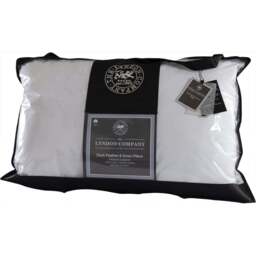 The Lyndon Company Natural Duck Feather and Down Pillow - Size: Single - White - Wilko - thumbnail 1