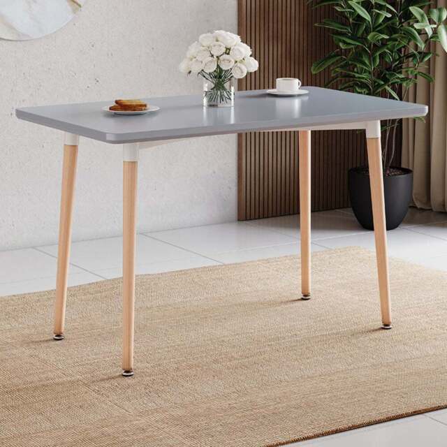VIDA DESIGNS Batley 4 Seater Grey Dining Table - Wilko - image 1