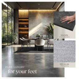 tectake Zonelle Anthracite Short Pile Ultra Soft Rug 200 x 140cm - Size: 1.5 x 230 x 160cm - Yellow - Wilko - thumbnail 5