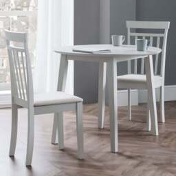 Julian Bowen Coast 2 Seater Grey Dropleaf Table Set - Wilko - thumbnail 1