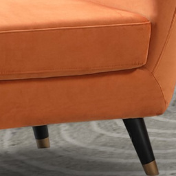 Morgan 2 Seater Orange Plush Velvet Sofa - Artemis Home - Wilko - thumbnail 4