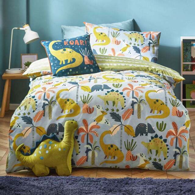 little furn. Toddler Scandi Duvet Cover Set - Green - Wilko - image 1