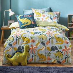 little furn. Toddler Scandi Duvet Cover Set - Green - Wilko - thumbnail 1