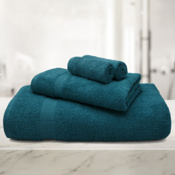 Mayfair Egyptian Cotton Indigo Hand Towel Set of 2 - Blue - Wilko - thumbnail 3