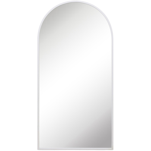MirrorOutlet The Arcus White Arched Outdoor Garden Wall Mirror 180 x 90cm - Size: 180 x 90 x 3cm - Wilko - image 1
