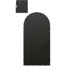 MirrorOutlet The Arcus White Arched Outdoor Garden Wall Mirror 180 x 90cm - Size: 180 x 90 x 3cm - Wilko - thumbnail 5