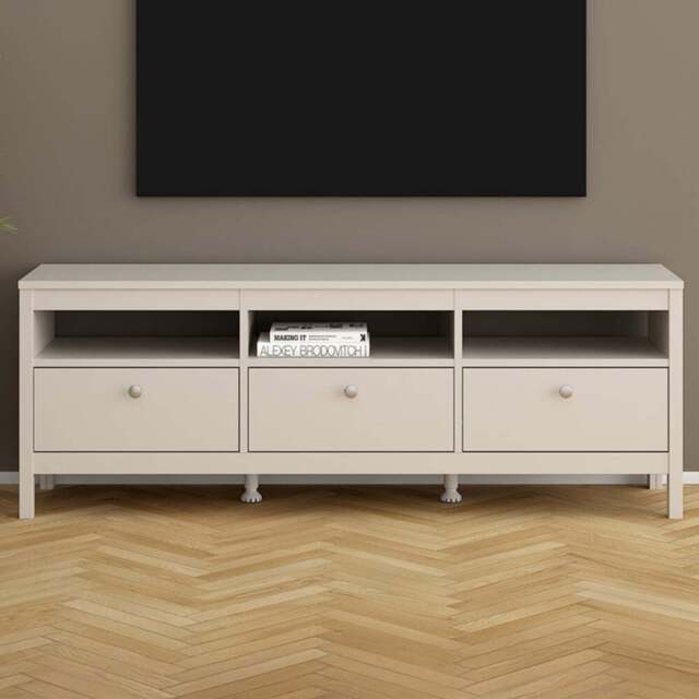 Florence Madrid 3 Drawer 3 Shelf Cashmere TV Unit - Size: 54.1 x 151.4 x 38.4cm - Wilko - image 1