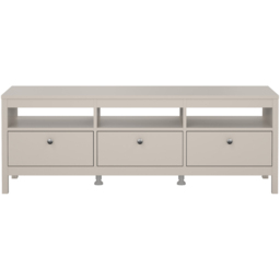 Florence Madrid 3 Drawer 3 Shelf Cashmere TV Unit - Size: 54.1 x 151.4 x 38.4cm - Wilko - thumbnail 4
