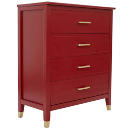 Palazzi 4 Drawer Red Chest of Drawers - Wilko - thumbnail 3
