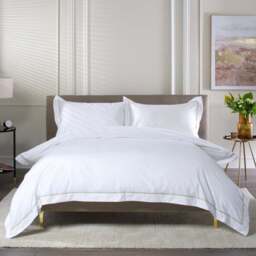 The Lyndon Company Hampstead Single Stone Duvet Set - Grey - Wilko
