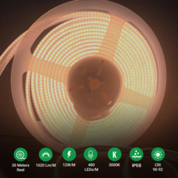 ENER-J 24V 3000K COB LED Strip Light 30m - Size: 0.4 x 1 x 3000cm - n/a - ENERJ - Wilko - thumbnail 7