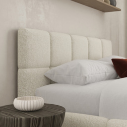 DS Living Ovella King Size Ivory Cubed Ottoman Bed - Cream - Wilko - thumbnail 3