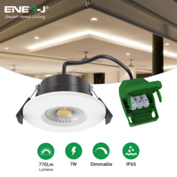 ENER-J 7W Dimmable and CCT Changeable Fire Proof Downlight 10 Pack - Size: 10.5 x 10.5 x 10.5cm - White - Wilko - thumbnail 6