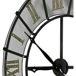 Charles Bentley Black and Gold Wrought Iron Large Garden Clock 87cm - Multi - Wilko - thumbnail 4