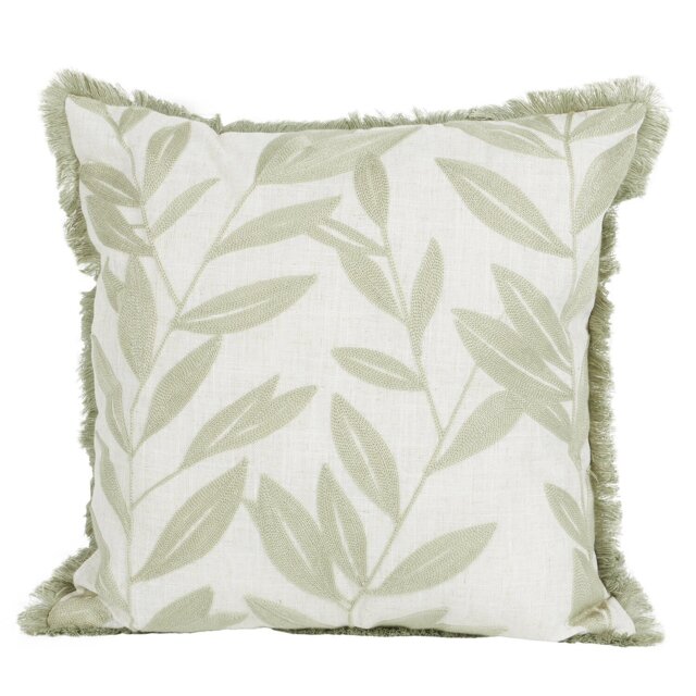 Hallie Leaves Cushion  - Multicolour - Wilko - image 1