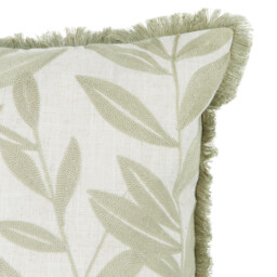 Hallie Leaves Cushion  - Multicolour - Wilko - thumbnail 3