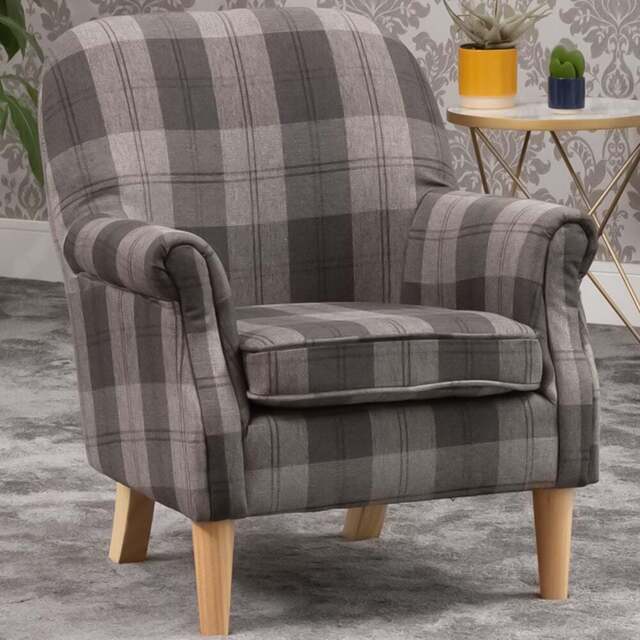 Artemis Home Candia Grey Armchair - Size: Single - Wilko - image 1