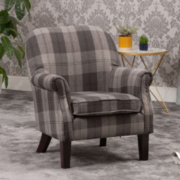 Artemis Home Candia Grey Armchair - Size: Single - Wilko - thumbnail 4