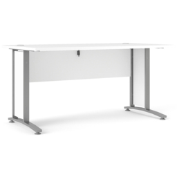 Florence Wooden and Steel 150cm Desk White and Silver Grey - Size: 80.1 x 150.1 x 75.2cm - Furniture to Go - Wilko - thumbnail 5