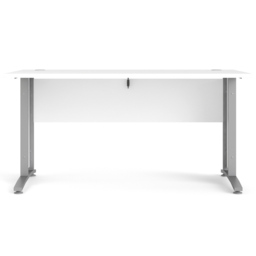 Florence Wooden and Steel 150cm Desk White and Silver Grey - Size: 80.1 x 150.1 x 75.2cm - Furniture to Go - Wilko - thumbnail 3