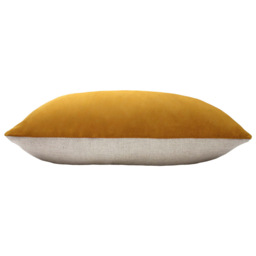 furn. Contra Mustard Velvet Cushion - Size: 60 x 40cm - Multi - Wilko - thumbnail 4