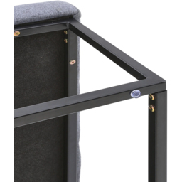 Living and Home Grey Linen Footstool - Wilko - thumbnail 7