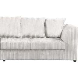 Luxor 4 Seater Silver Jumbo Cord Scatter Back Sofa - Wilko - thumbnail 4