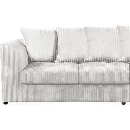 Luxor 4 Seater Silver Jumbo Cord Scatter Back Sofa - Wilko - thumbnail 5