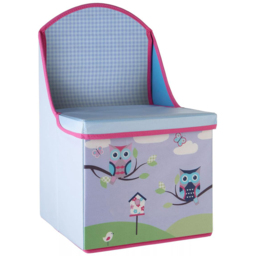 Premier Housewares Kids Owl Storage Seat - Size: 28 x 28 x 48cm - Purple - Premier Kids - Wilko - thumbnail 3