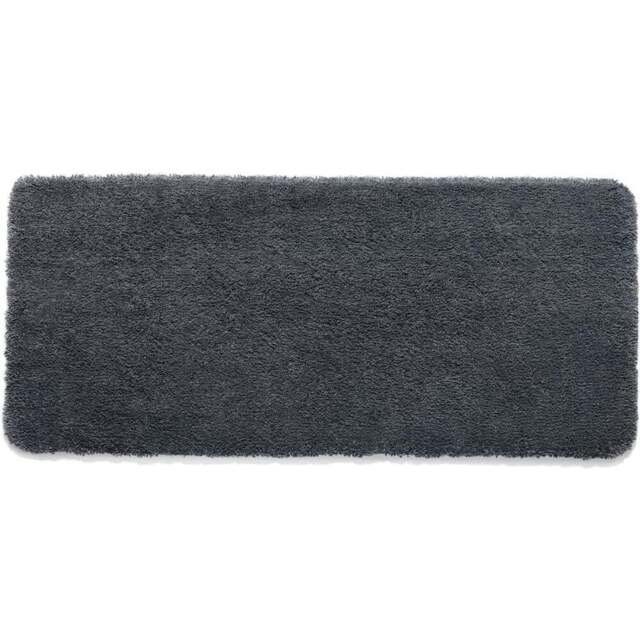 My Luxe Charcoal Rug 67 x 150cm - Size: 67 x 150 x 6cm - grey - Wilko - image 1