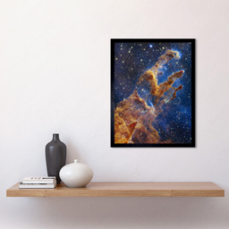 Artery8 NASA Webb Space Telescope Pillars Creation Eagle Nebula Framed Wall Art Print 30 x 41cm - Size: 43.3 x 33.3 x 1.5cm - Blue - Wilko - thumbnail 3