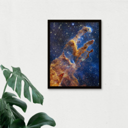 Artery8 NASA Webb Space Telescope Pillars Creation Eagle Nebula Framed Wall Art Print 30 x 41cm - Size: 43.3 x 33.3 x 1.5cm - Blue - Wilko - thumbnail 4