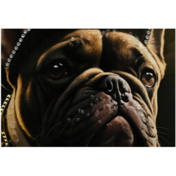 Glossy Jewelled Street Style Dog Canvas - Multicolour - Wilko - thumbnail 4