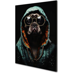 Glossy Jewelled Street Style Dog Canvas - Multicolour - Wilko - thumbnail 6