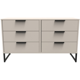 Crowndale Hong Kong 6 Drawer Kashmir Ash Chest of Drawers Ready Assembled - Cream - Wilko - thumbnail 4