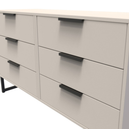 Crowndale Hong Kong 6 Drawer Kashmir Ash Chest of Drawers Ready Assembled - Cream - Wilko - thumbnail 7