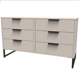 Crowndale Hong Kong 6 Drawer Kashmir Ash Chest of Drawers Ready Assembled - Cream - Wilko - thumbnail 3