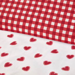 Love Hearts Duvet Set Red Superking - Size: Super King - Divante - Wilko - thumbnail 5
