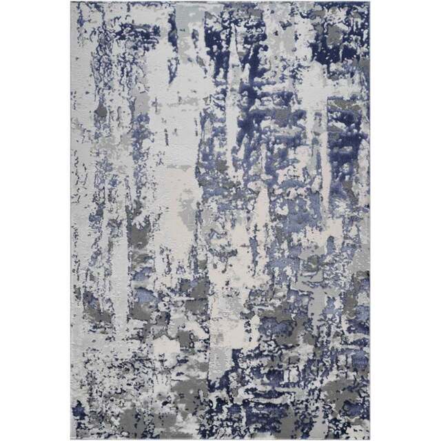 Desire Rugs Styra Navy Abstract Rug 200 x 290cm - Wilko - image 1