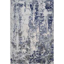 Desire Rugs Styra Navy Abstract Rug 200 x 290cm - Wilko