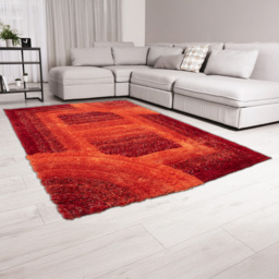 DS Living Trellis Red Ultra Plush Rug 160 x 230cm - Wilko - thumbnail 3