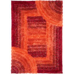 DS Living Trellis Red Ultra Plush Rug 160 x 230cm - Wilko - thumbnail 1