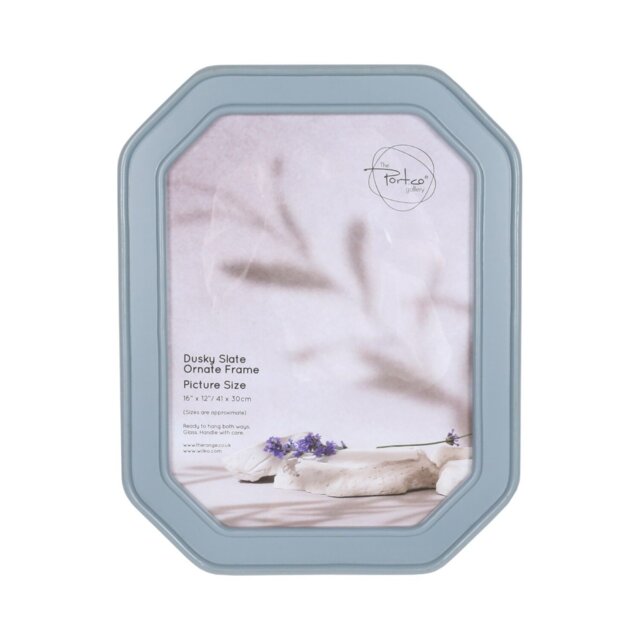 Ornate Photo Frame - Dusky Slate/16 x 12in - Wilko - image 1