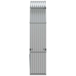 vidaXL Silver Galvanised Steel Firewood Log Holder 210 x 120 x 45cm - Wilko - thumbnail 5