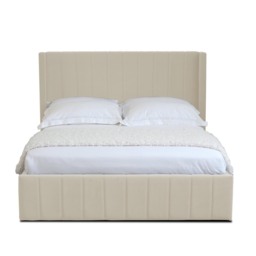 Olivia Super King Cream Brushed Velvet Ottoman Bed - Wilko - thumbnail 4
