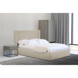 Olivia Super King Cream Brushed Velvet Ottoman Bed - Wilko - thumbnail 6