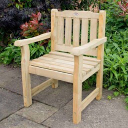 Forest Garden Rosedene Patio Chair - Size: 1 Seater - Brown - Wilko - thumbnail 1