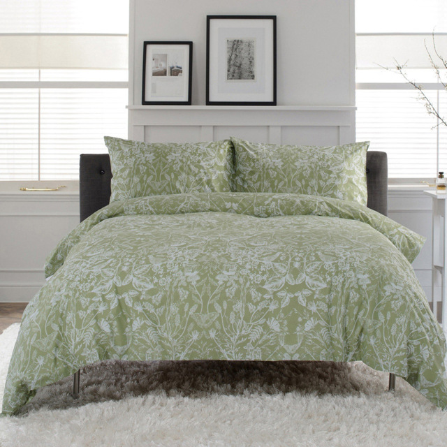 Deyongs Secret Garden Single Sage Duvet Set - Blue - Wilko - image 1