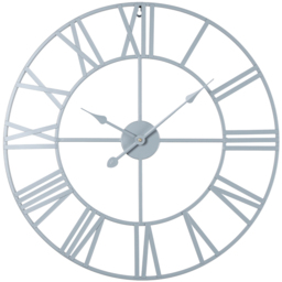 EOS Grey Skeleton Wall Clock with Roman Numerals 60cm - Size: 60 x 60 x 2cm - Home Garden Direct - Wilko - thumbnail 1