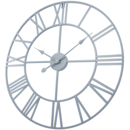 EOS Grey Skeleton Wall Clock with Roman Numerals 60cm - Size: 60 x 60 x 2cm - Home Garden Direct - Wilko - thumbnail 4
